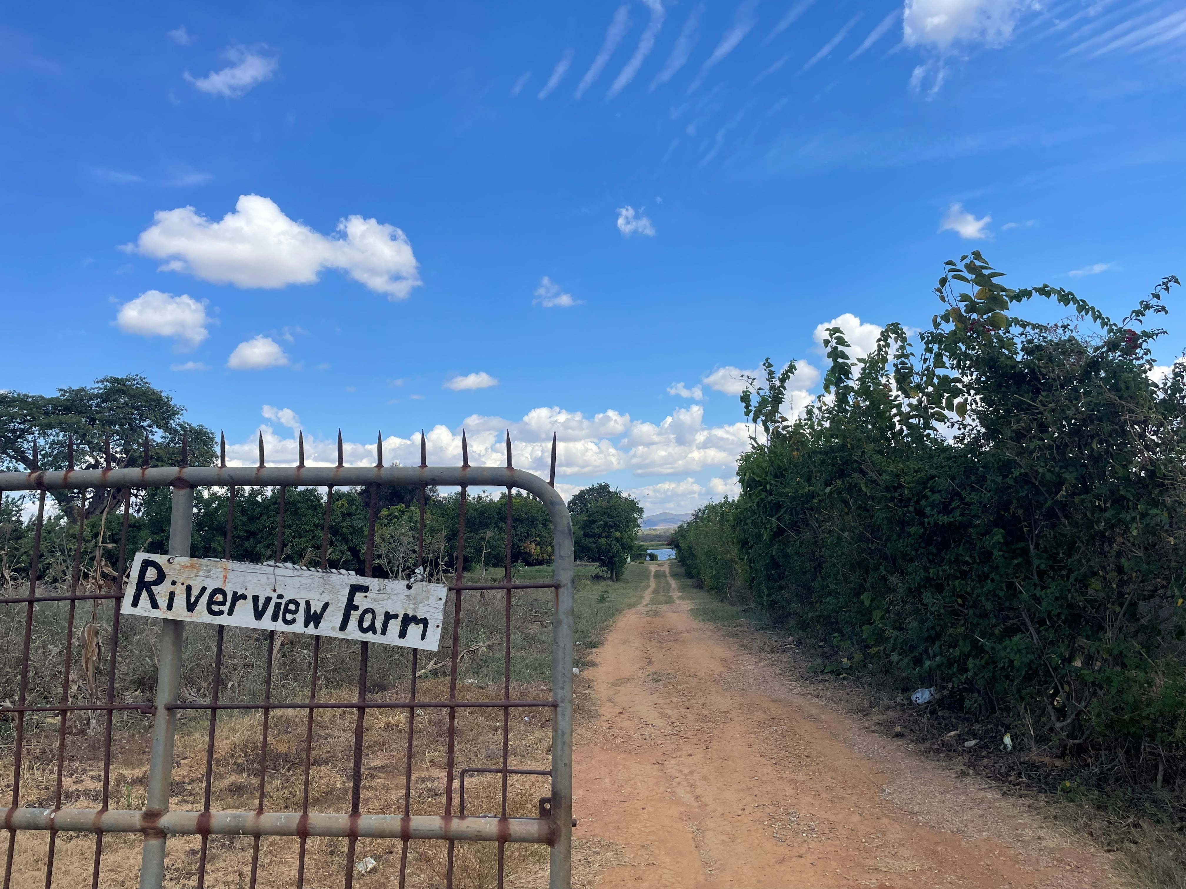 Riverview Farm entrance gate
