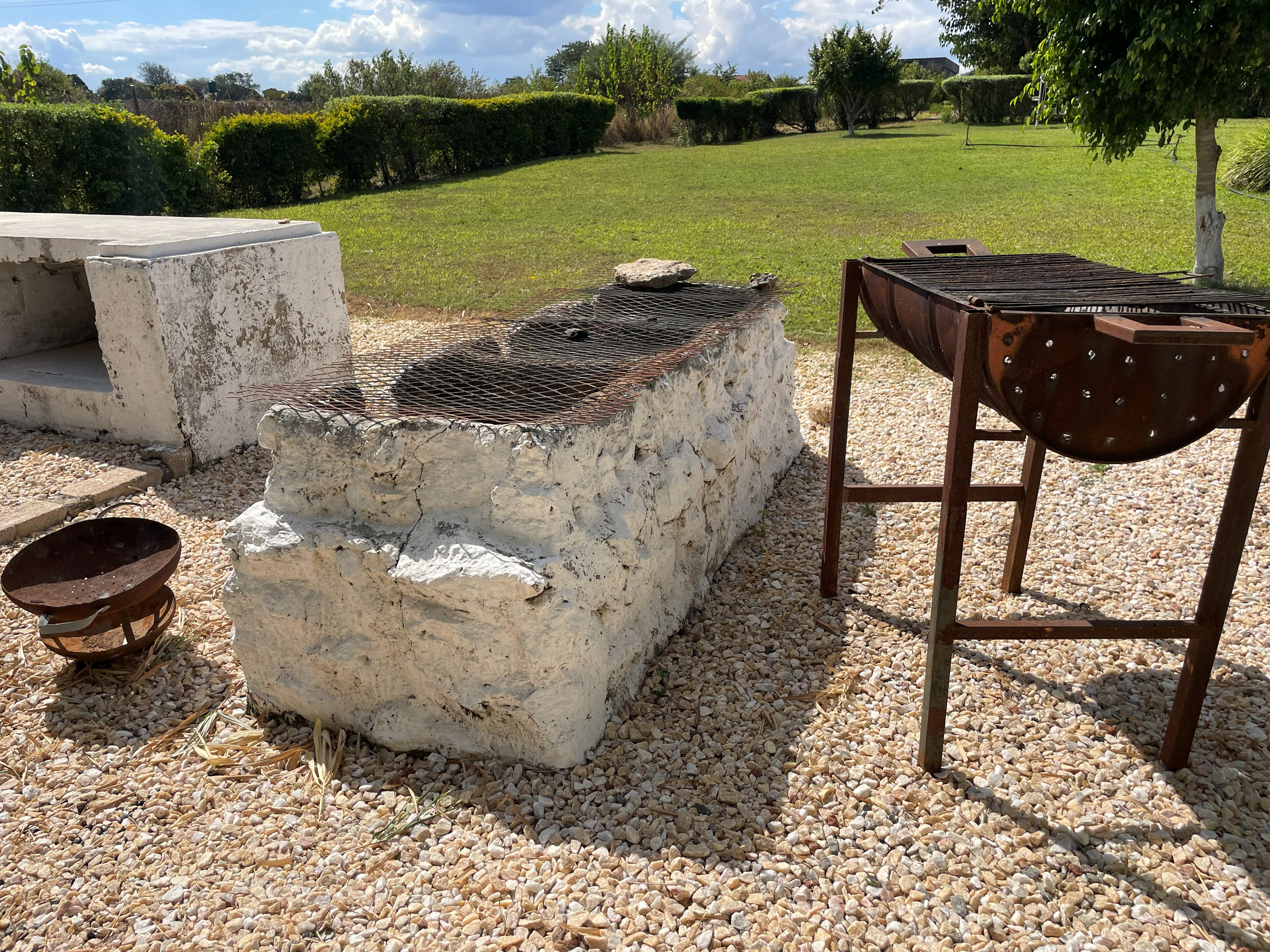 Braai area at Riverview Farm